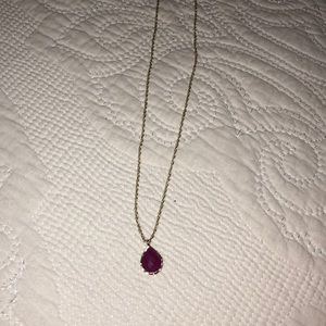 Kendra Scott purple stone necklace
